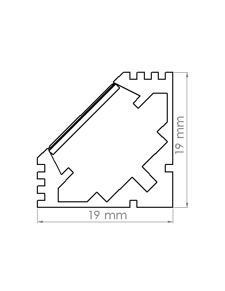 Reglette LED D'angle Pour Camping Car Ou Camion