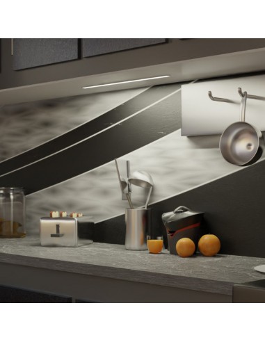 Réglette led cuisine 60 cm avec interrupteur - 8W - Design