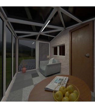 Mise en lumière Véranda